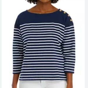 Vineyard Vines Women's Stripe
Jamestown Boat Neck Blouse